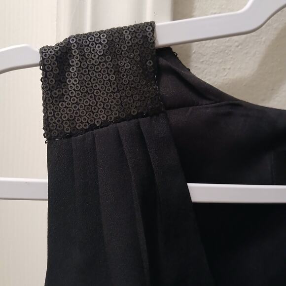 Women's Sleeveless Black Mossimo Dress XS With Sequin Shoulders - Picture 3 of 4
